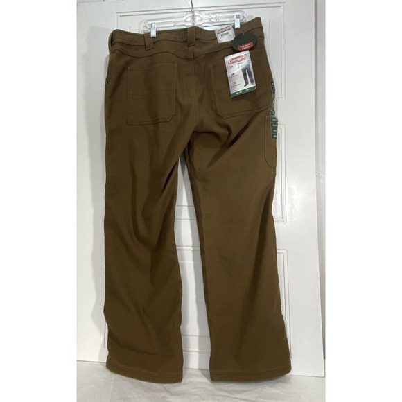 Coleman Men's Bonded Fleece Lined Tear Resistant Canvas Utility Pant NWT 40 X 32 - Picture 3 of 7